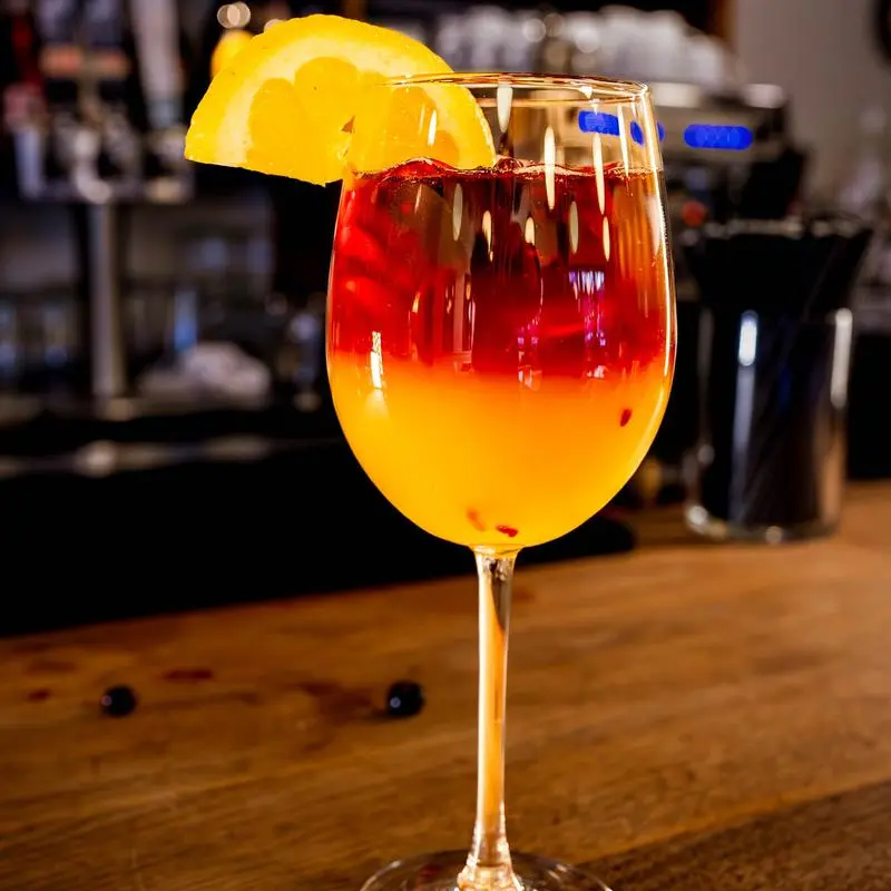 Signature Sangria at Belgravia Hub in Edmonton, AB